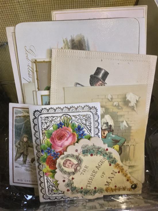 Victorian Christmas cards - approx 27